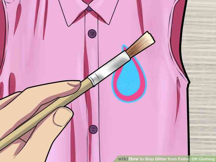 Image intitulé Stop Paillettes de Tomber Hors de Vêtements de l